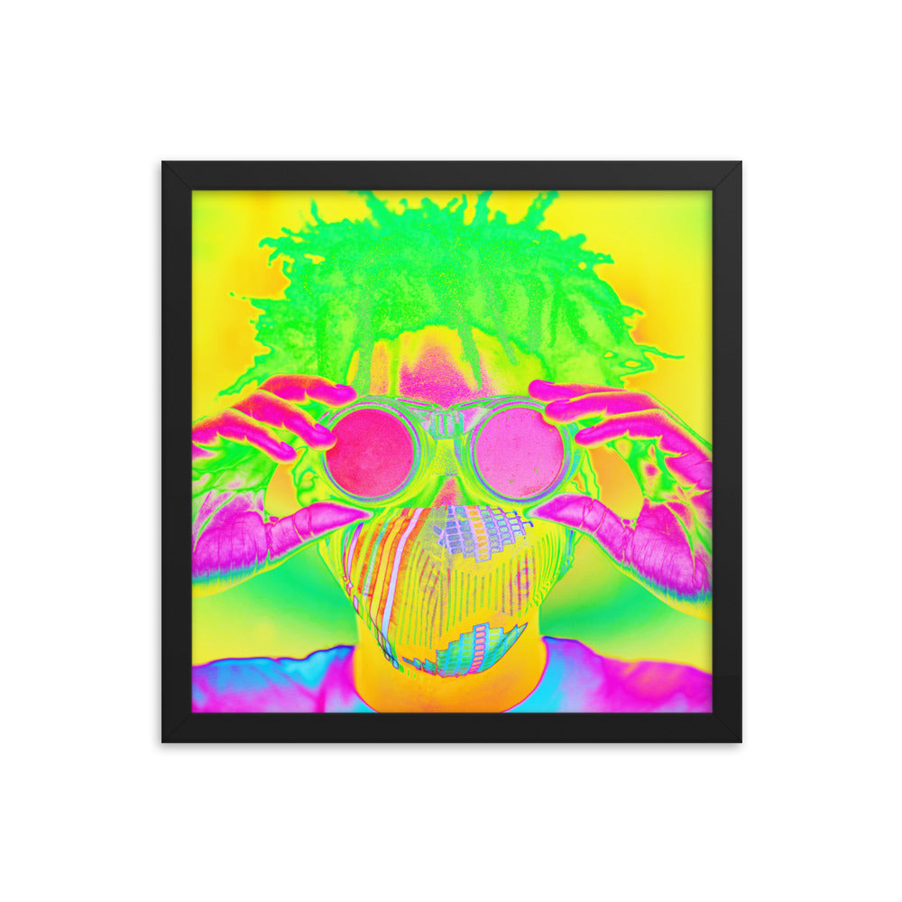 Framed poster