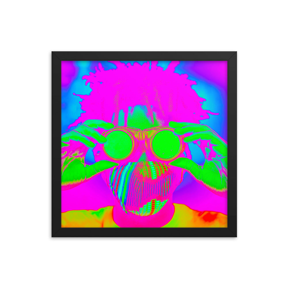 Framed poster