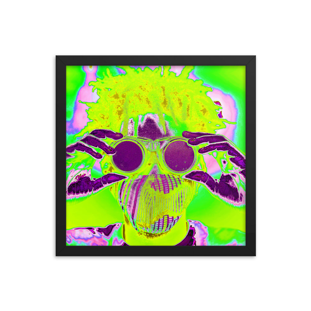 Framed poster