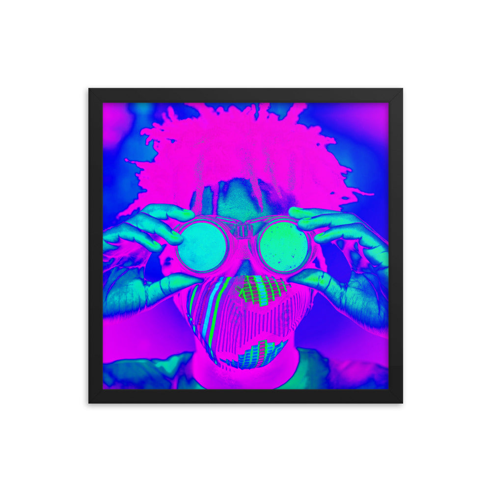 Framed poster