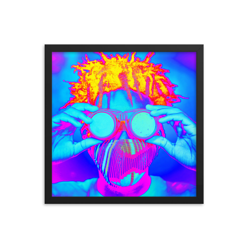 Framed poster