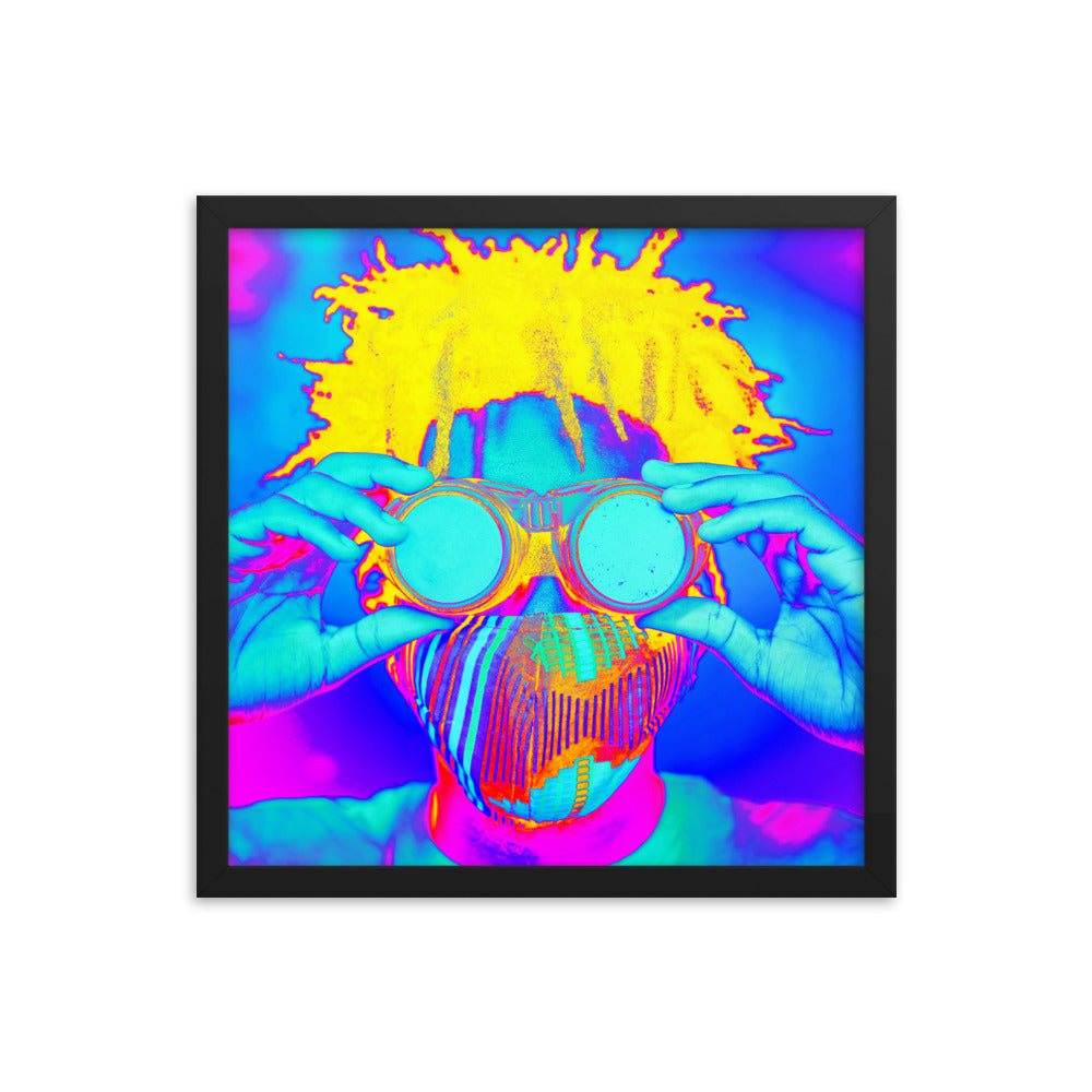 Framed poster