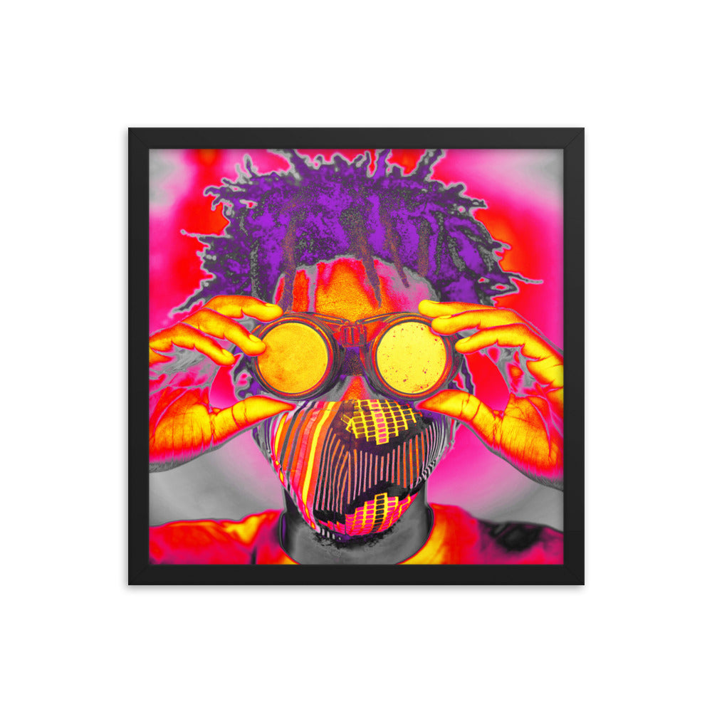 Framed poster