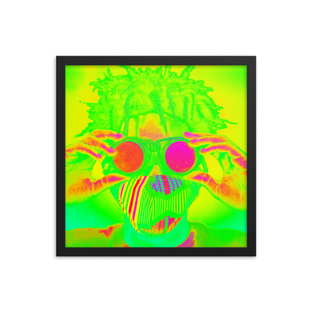 Framed poster