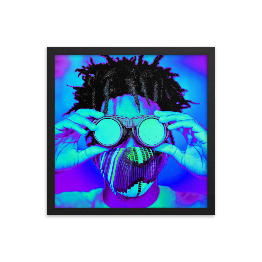 Framed poster