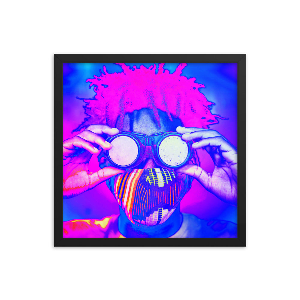 Framed poster