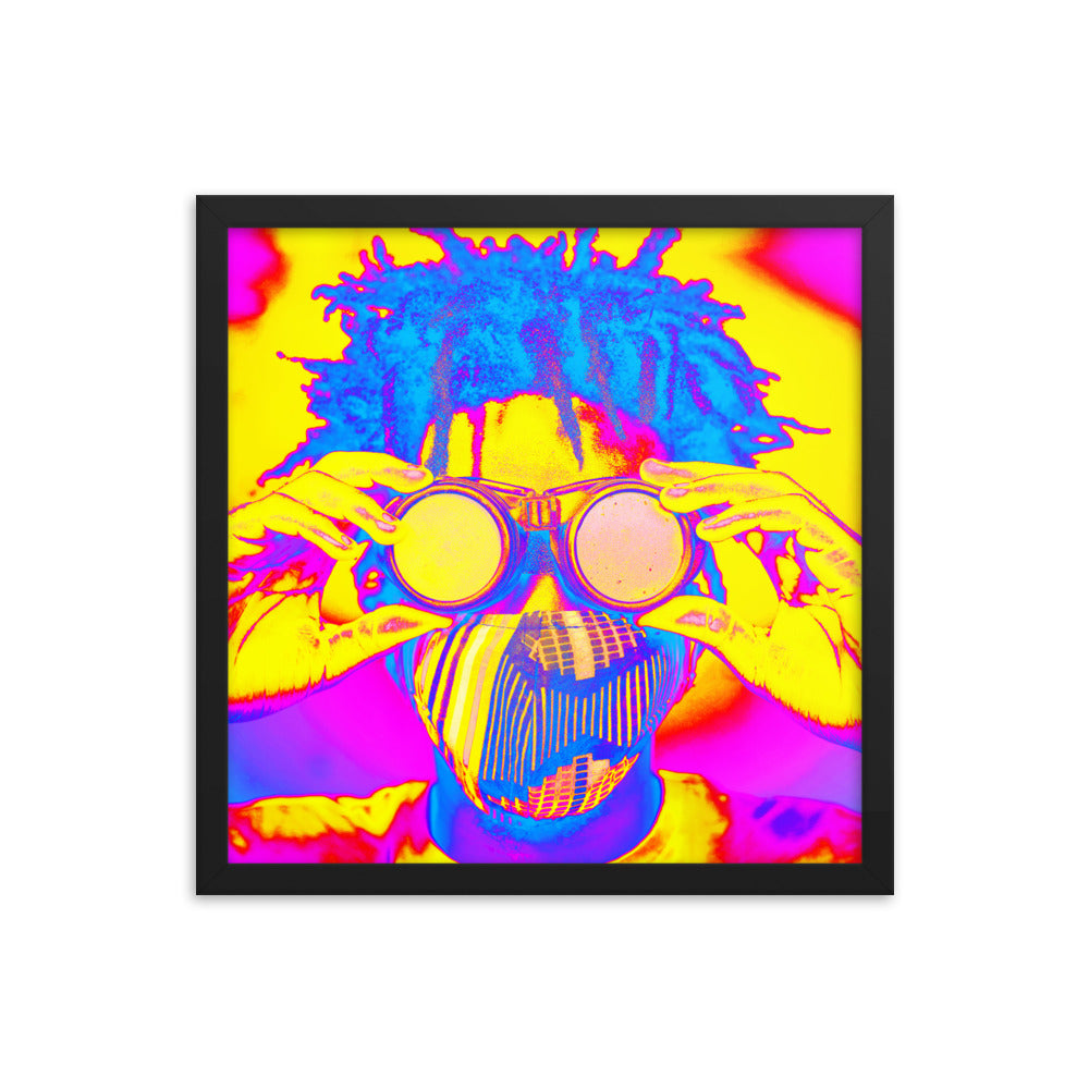 Framed poster