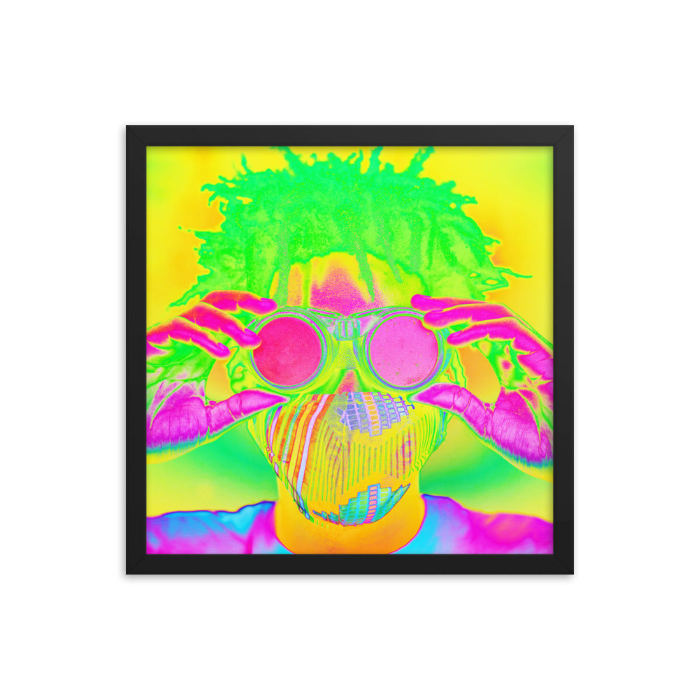 Framed poster