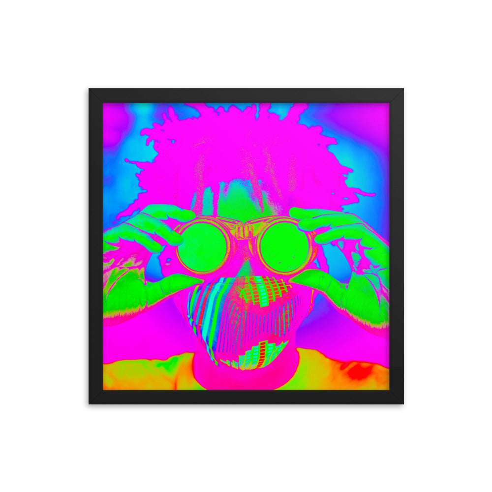 Framed poster