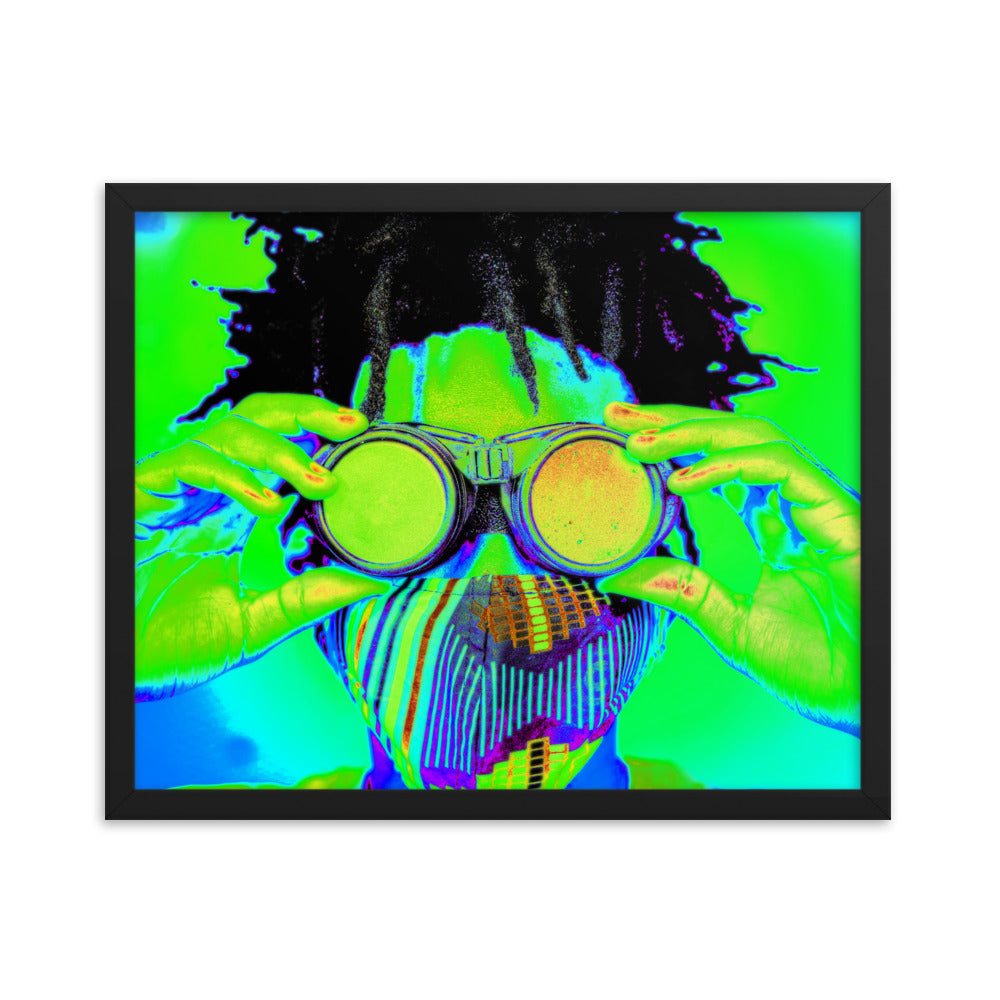 Framed poster