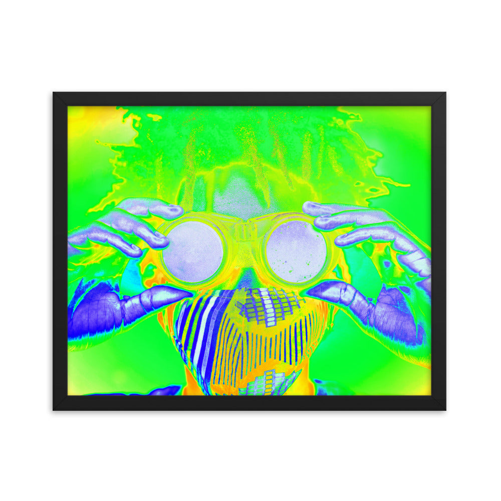 Framed poster