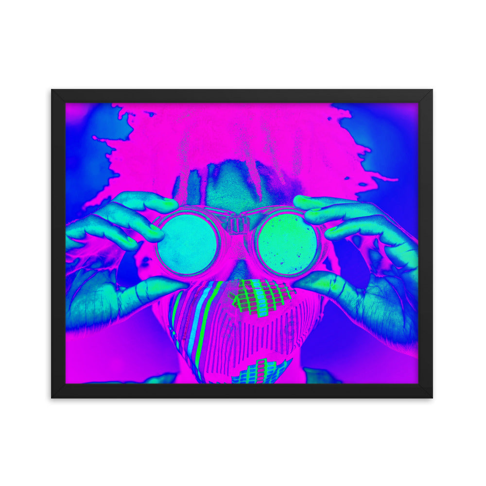 Framed poster