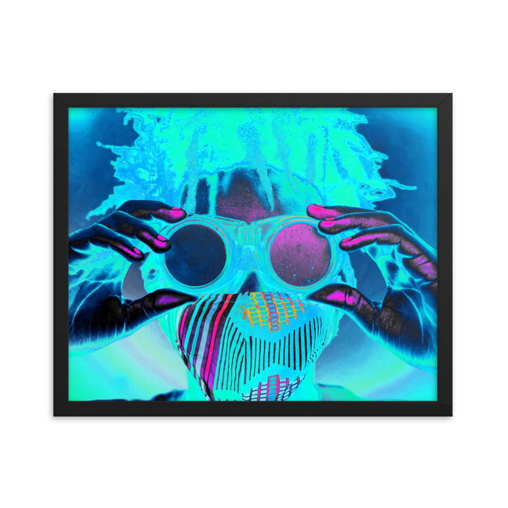 Framed poster