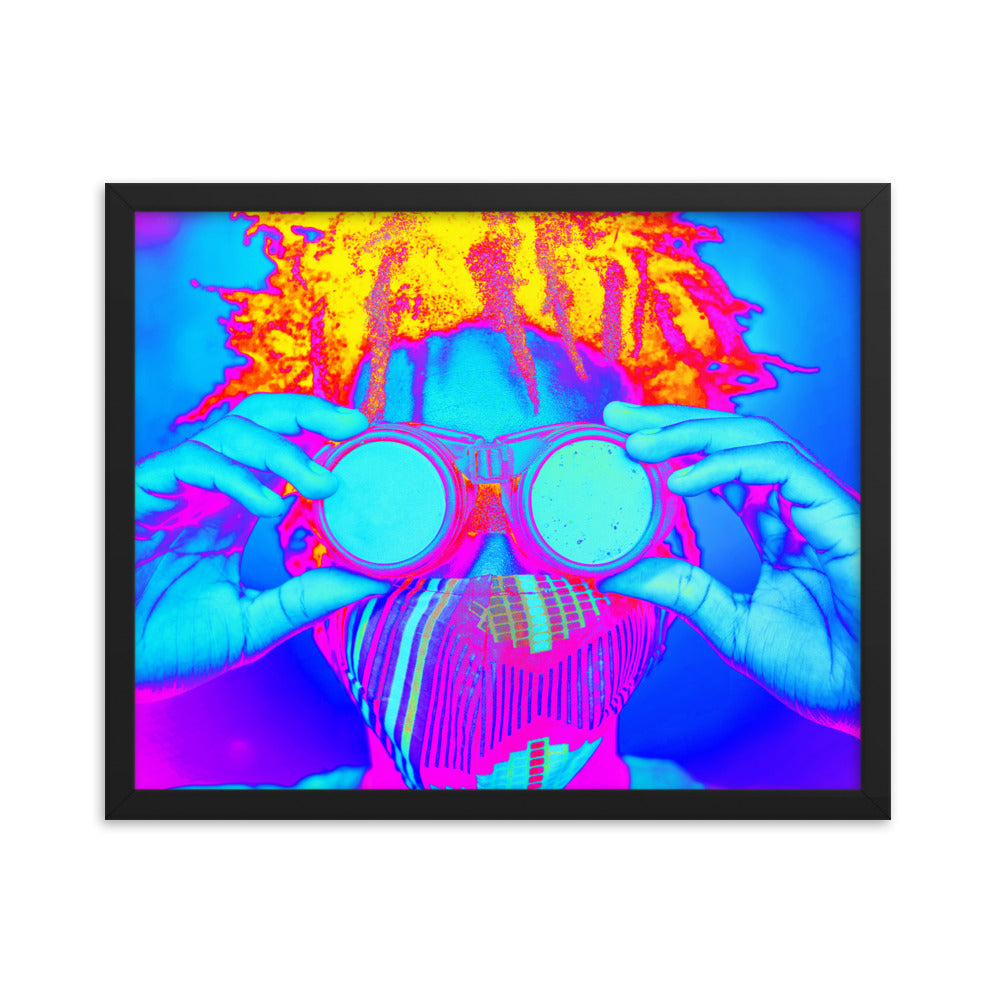 Framed poster