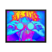 Framed poster
