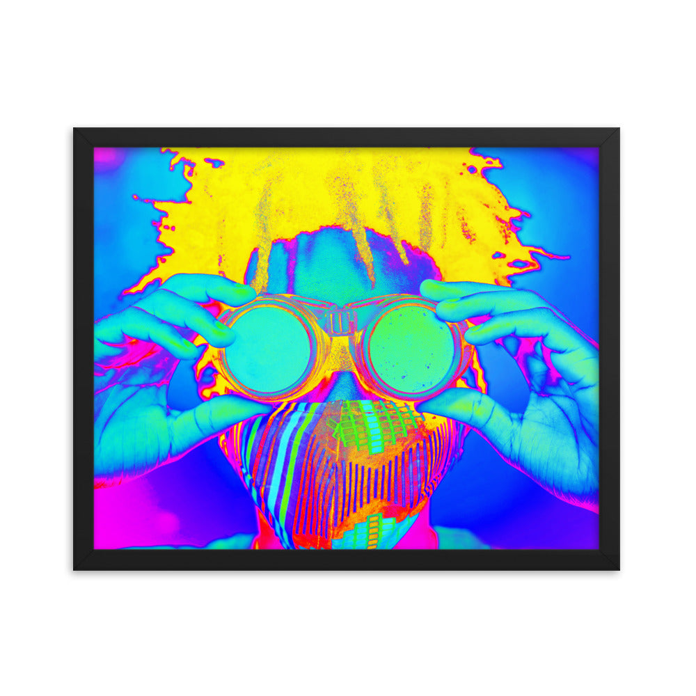 Framed poster