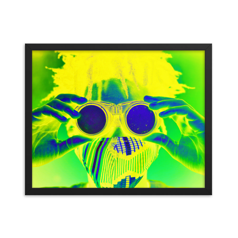 Framed poster