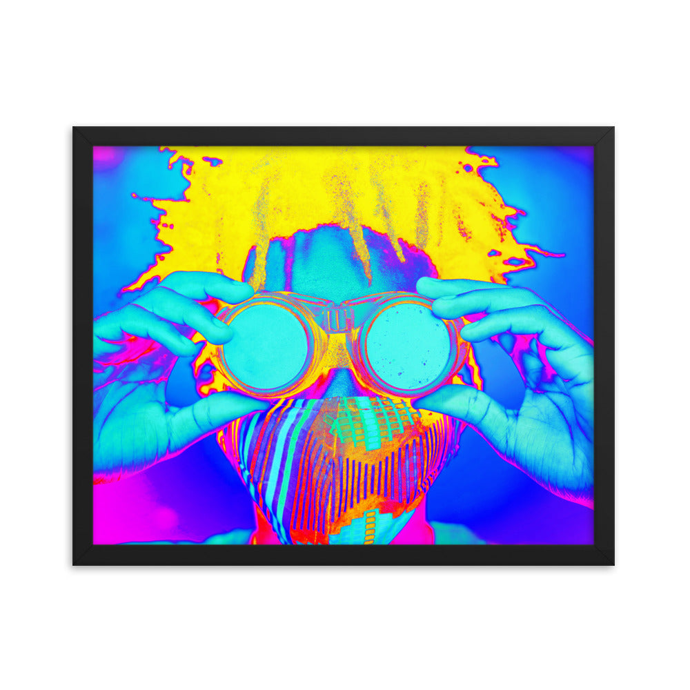 Framed poster
