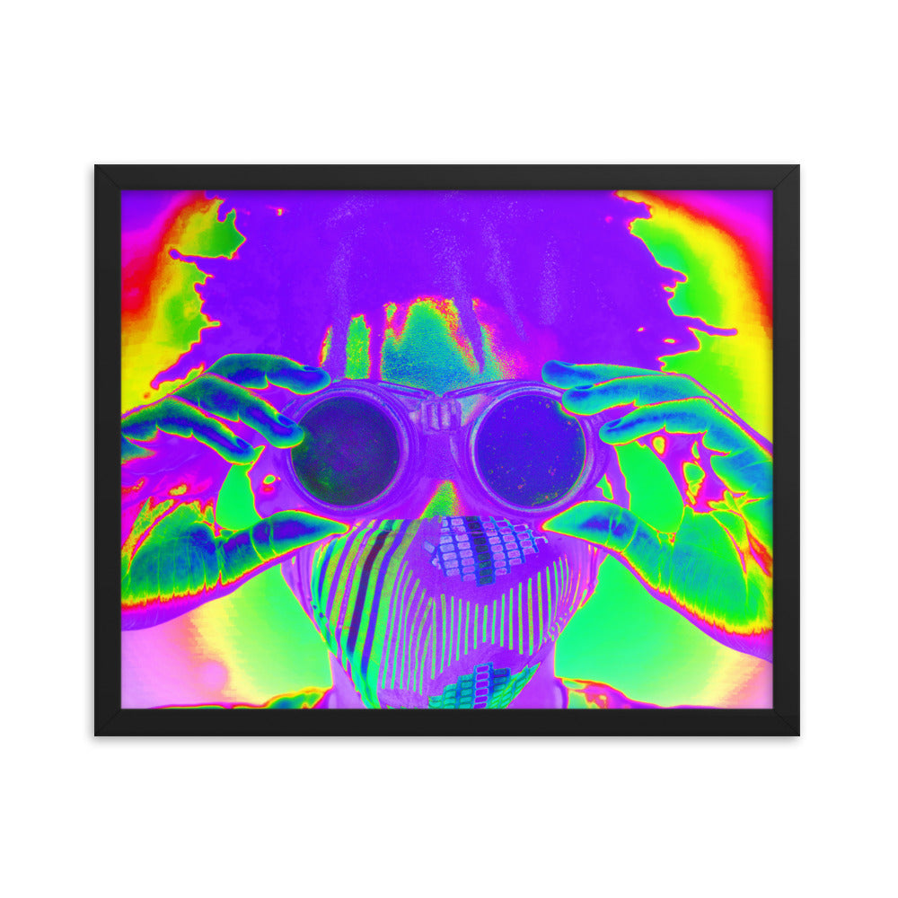 Framed poster