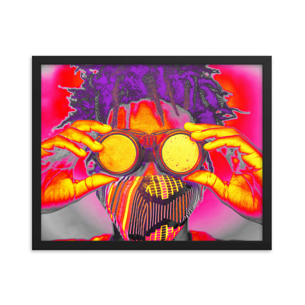 Framed poster