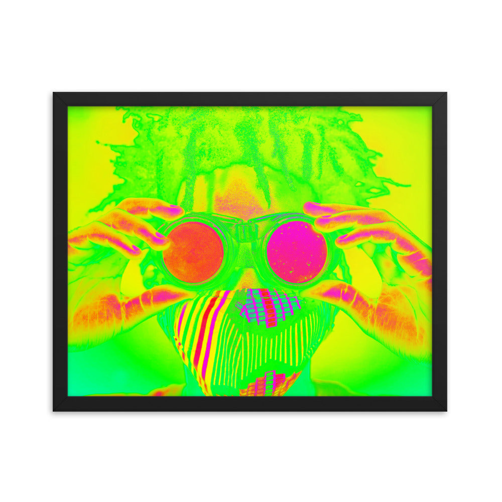 Framed poster