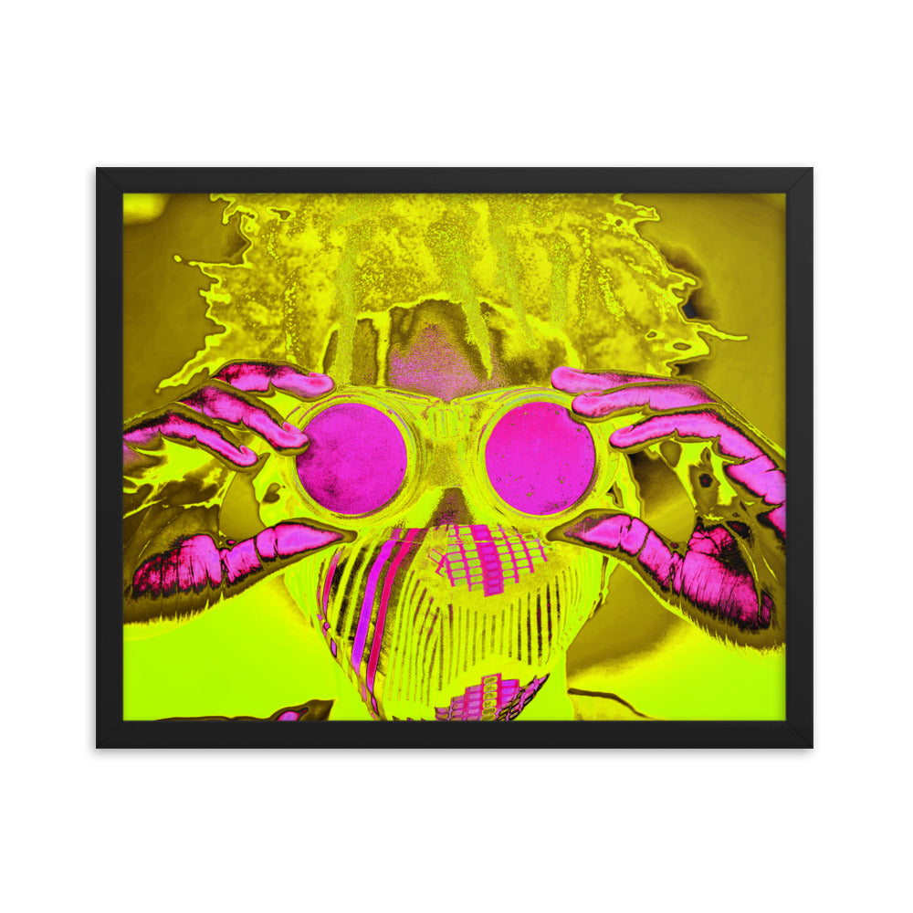 Framed poster