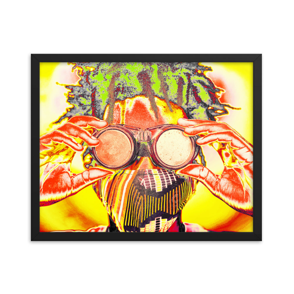 Framed poster