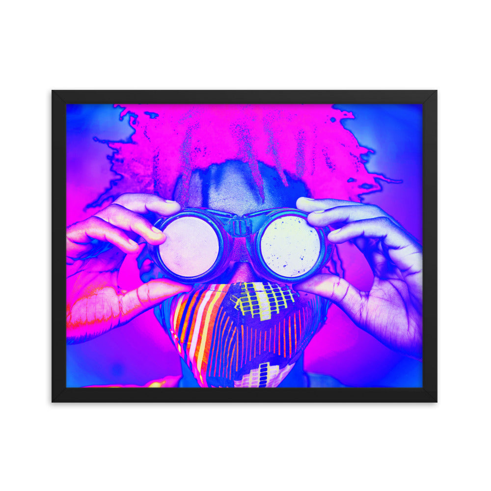 Framed poster