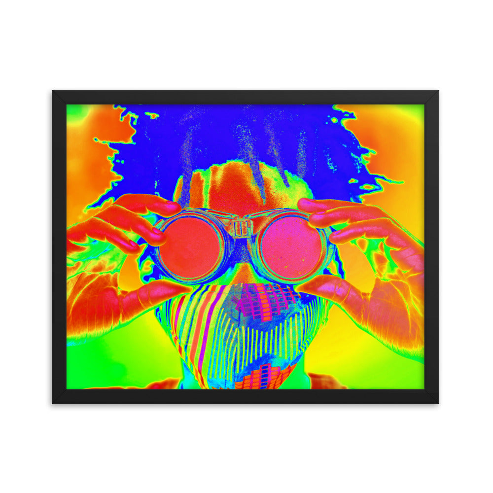 Framed poster