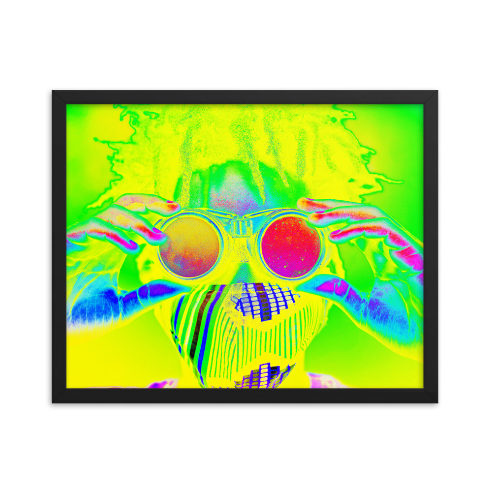 Framed poster