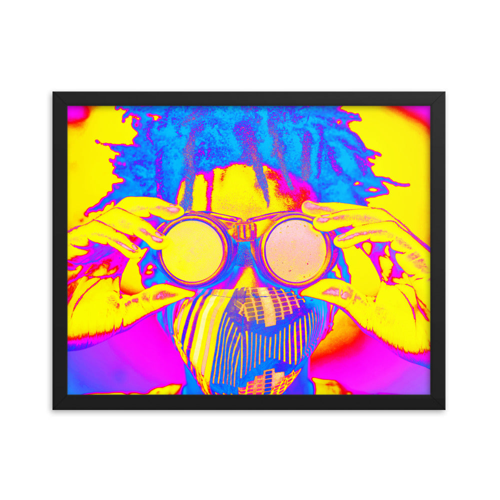 Framed poster