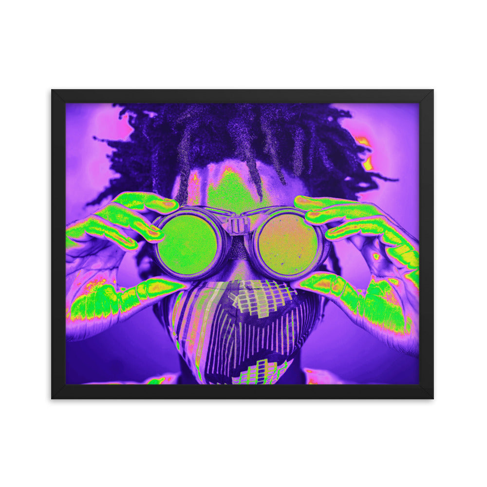 Framed poster
