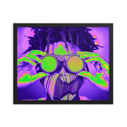 Framed poster