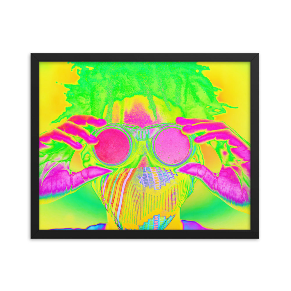 Framed poster