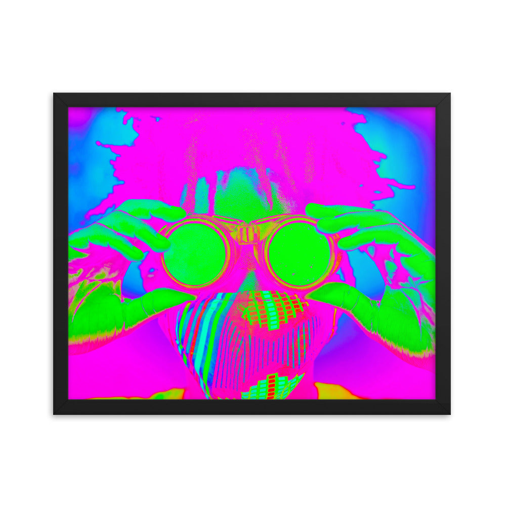 Framed poster
