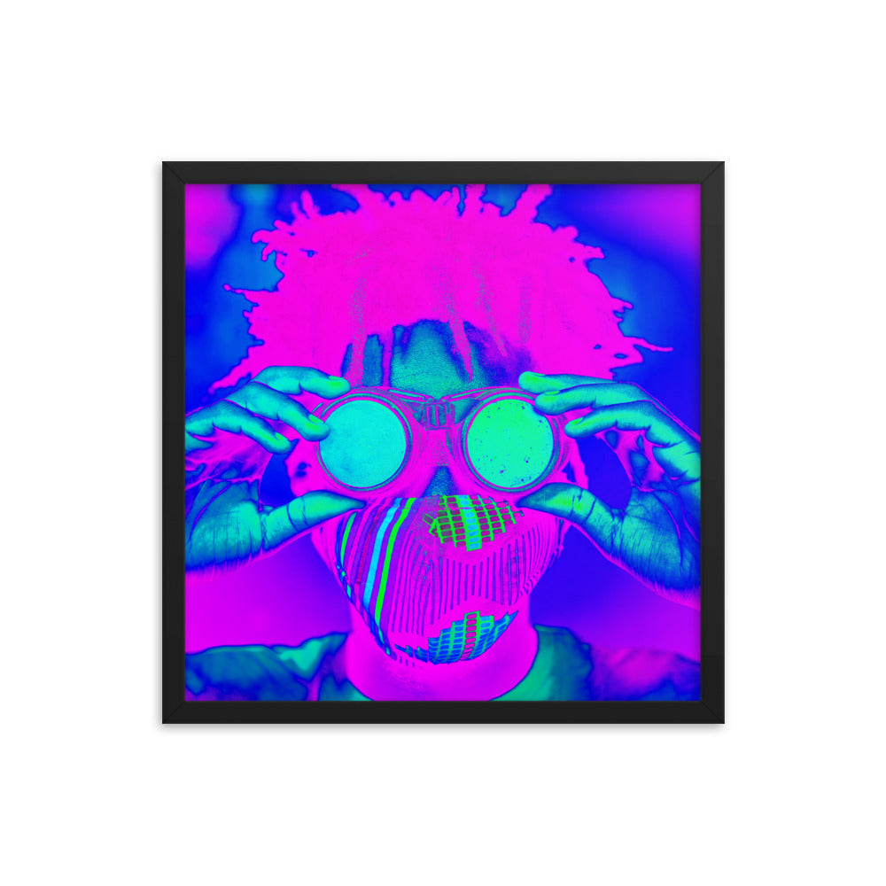 Framed poster