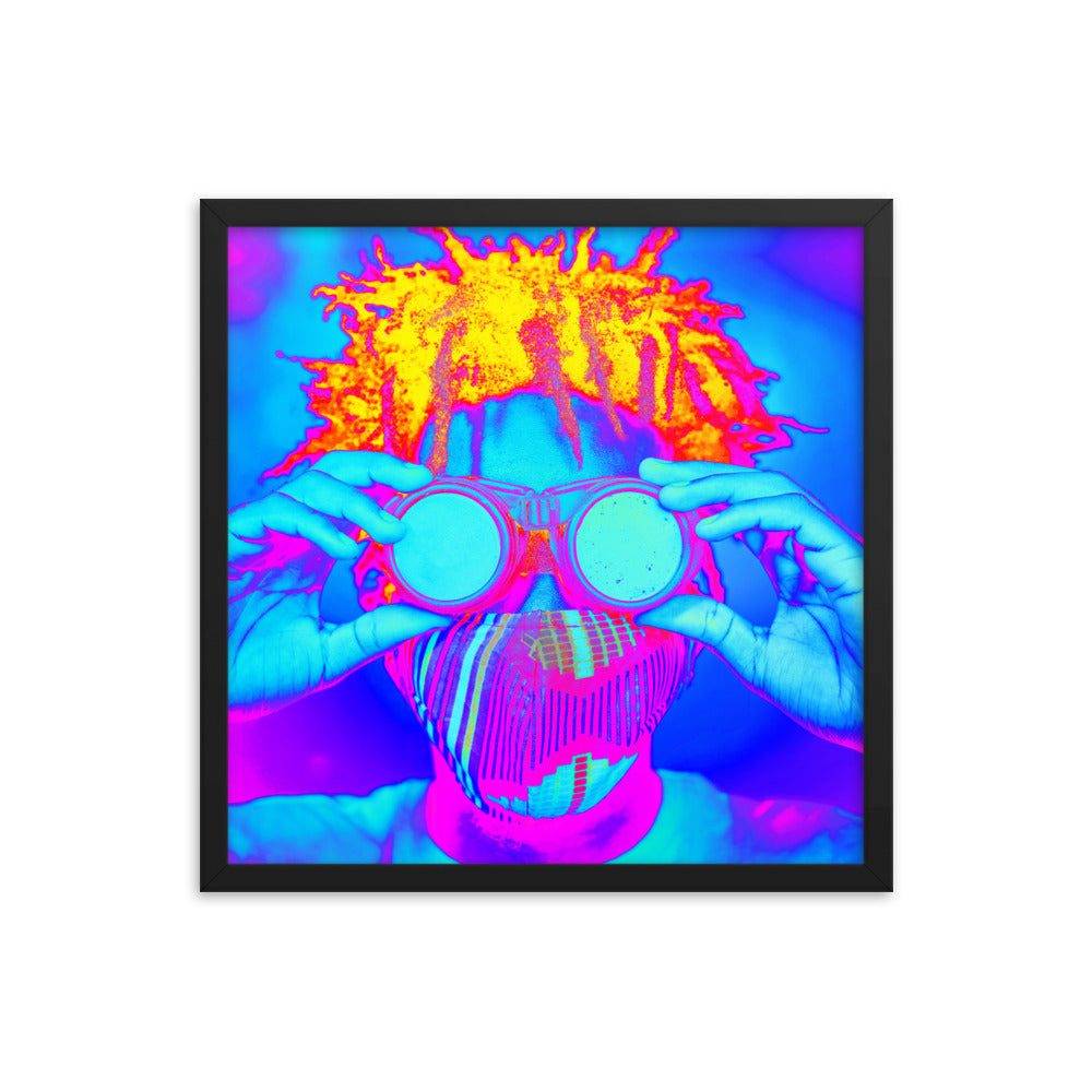 Framed poster