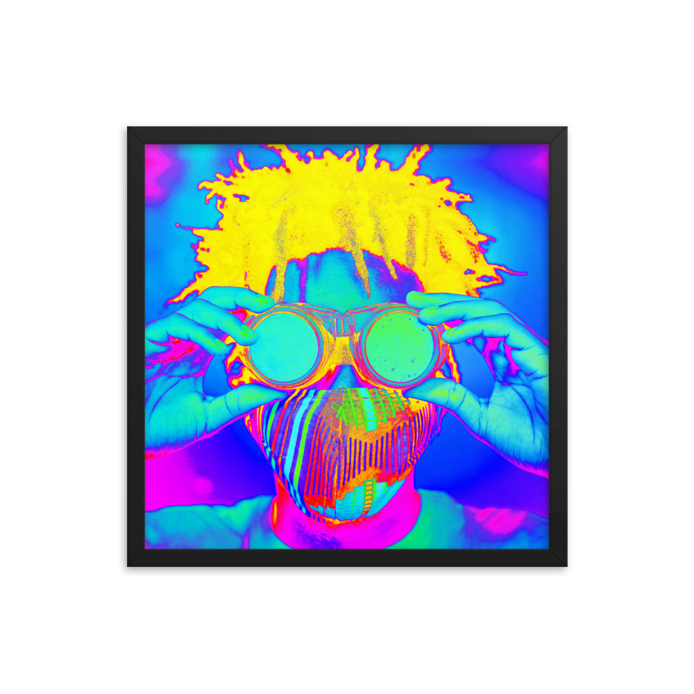 Framed poster