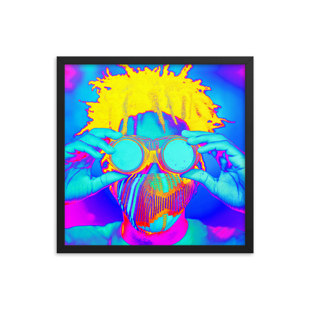 Framed poster