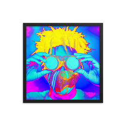 Framed poster