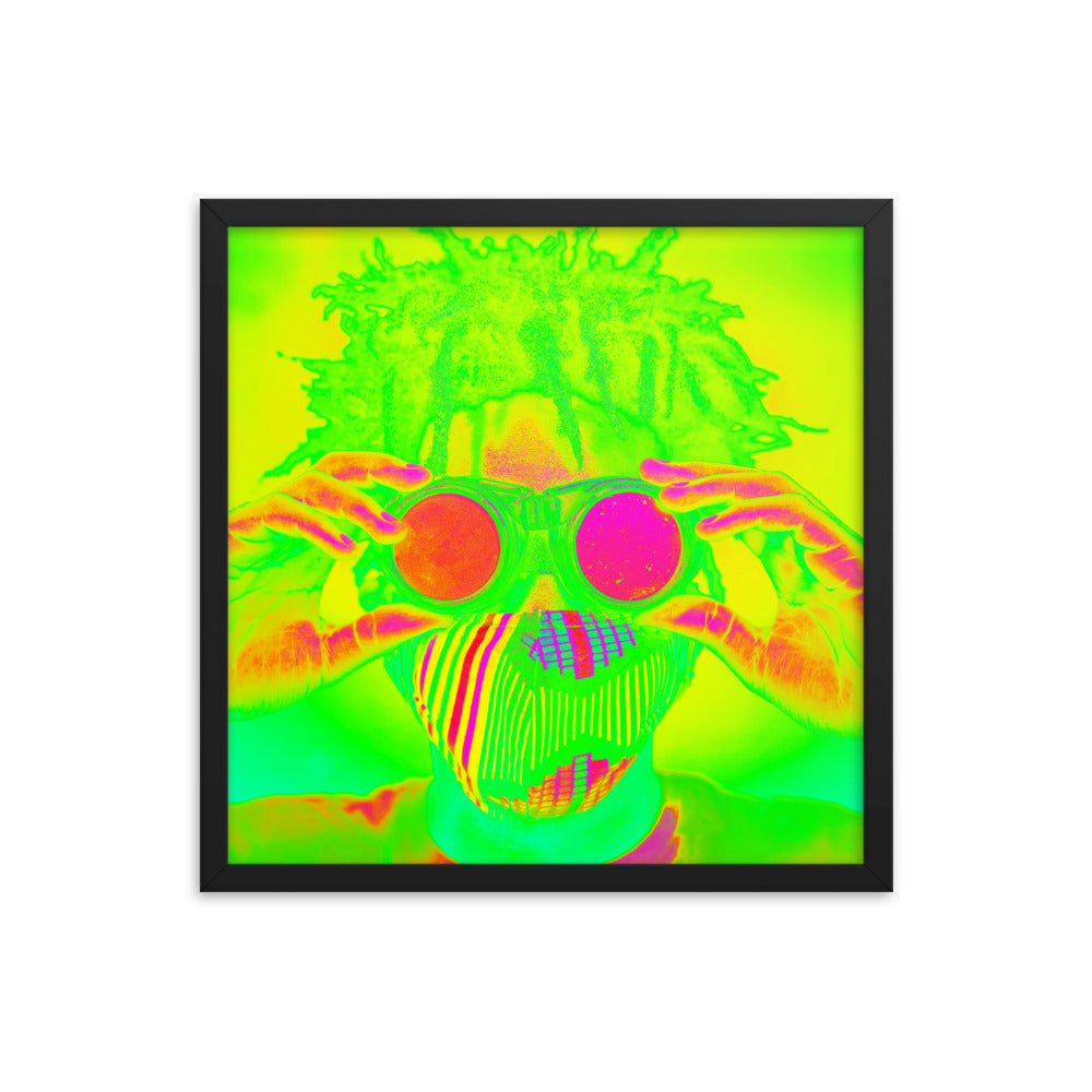 Framed poster