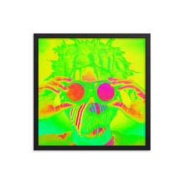 Framed poster