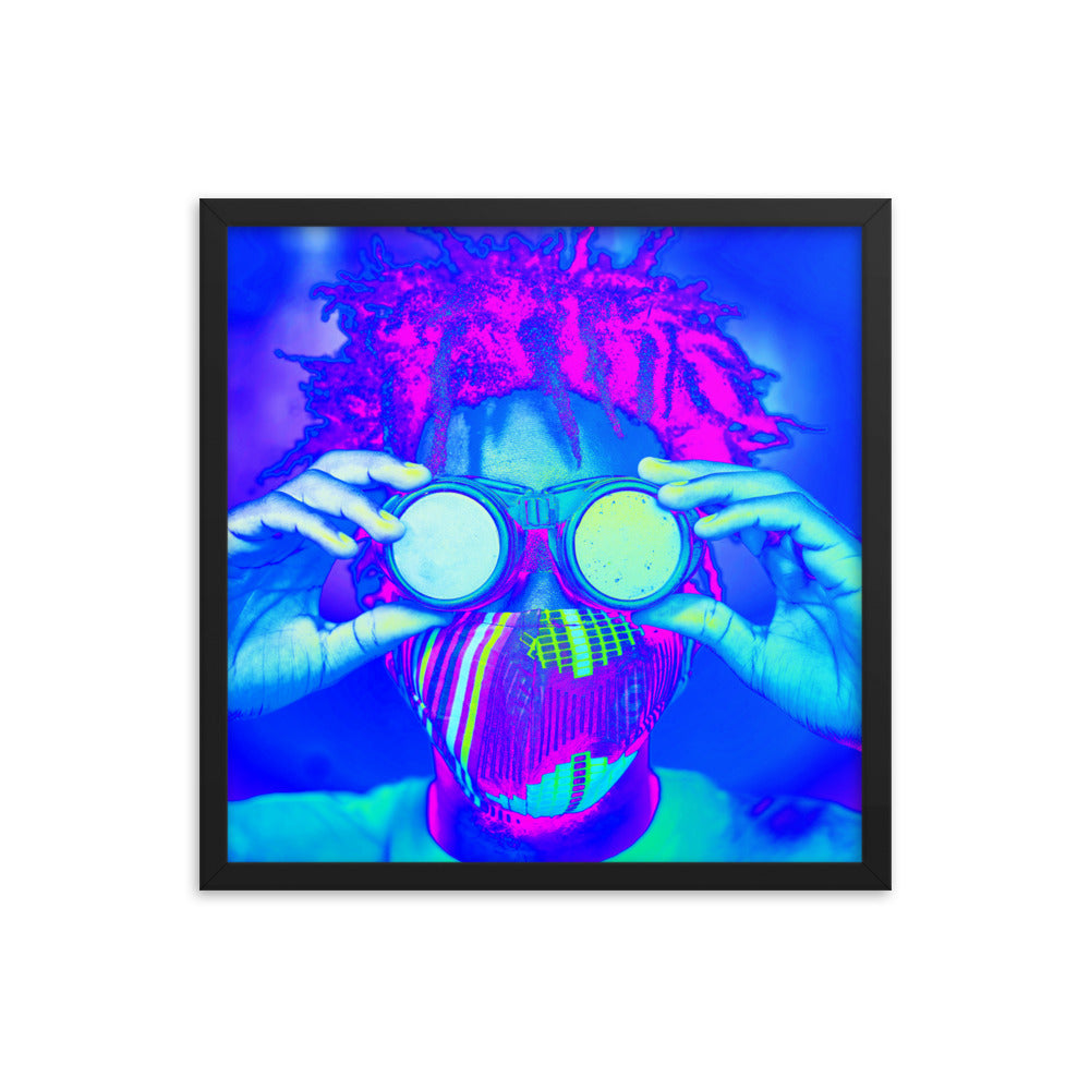 Framed poster
