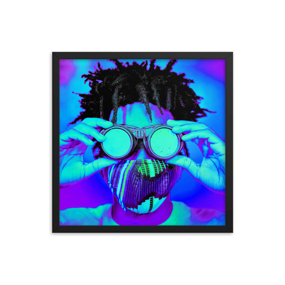 Framed poster