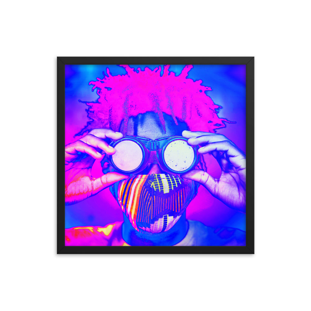 Framed poster