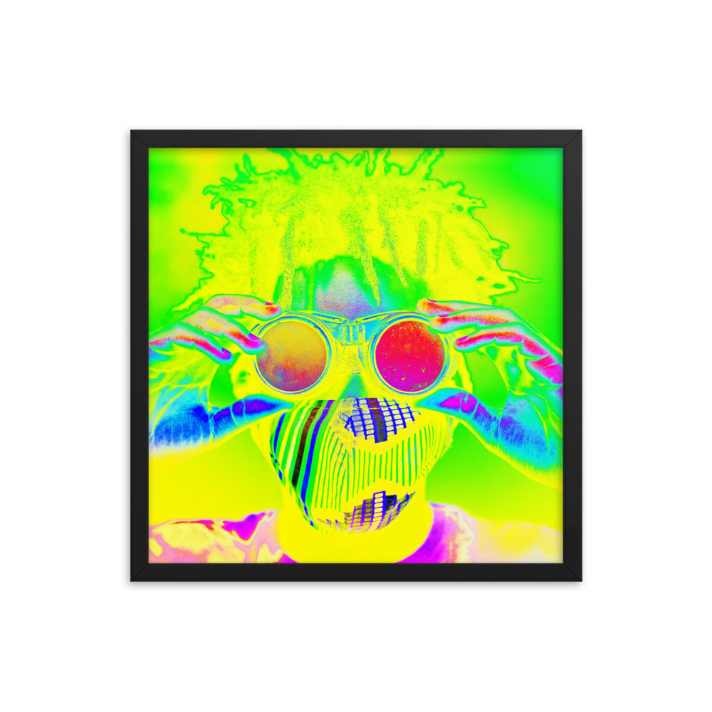 Framed poster