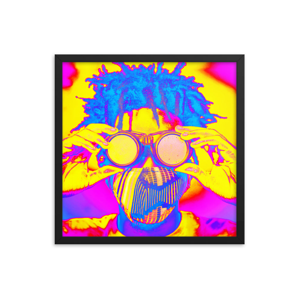 Framed poster
