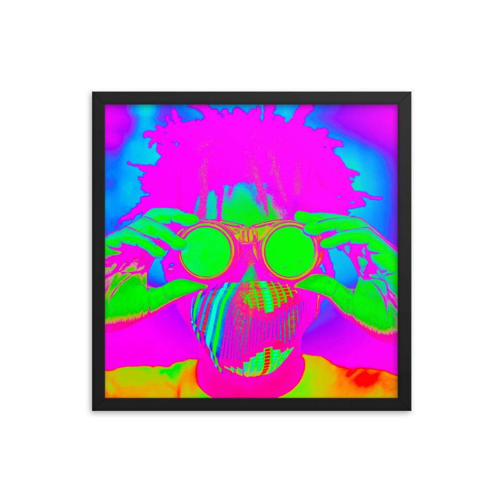 Framed poster