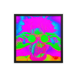 Framed poster