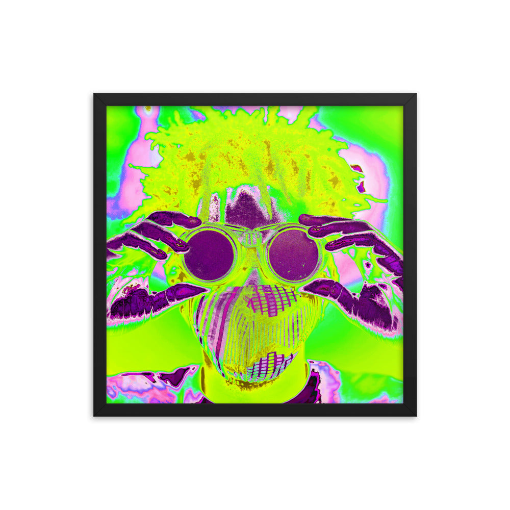 Framed poster